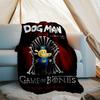 Dog man printed throw blanket—lightweight,soft,warm;versatile blanket for all seasons—perfect as &air-conditioning throw,nap blanket