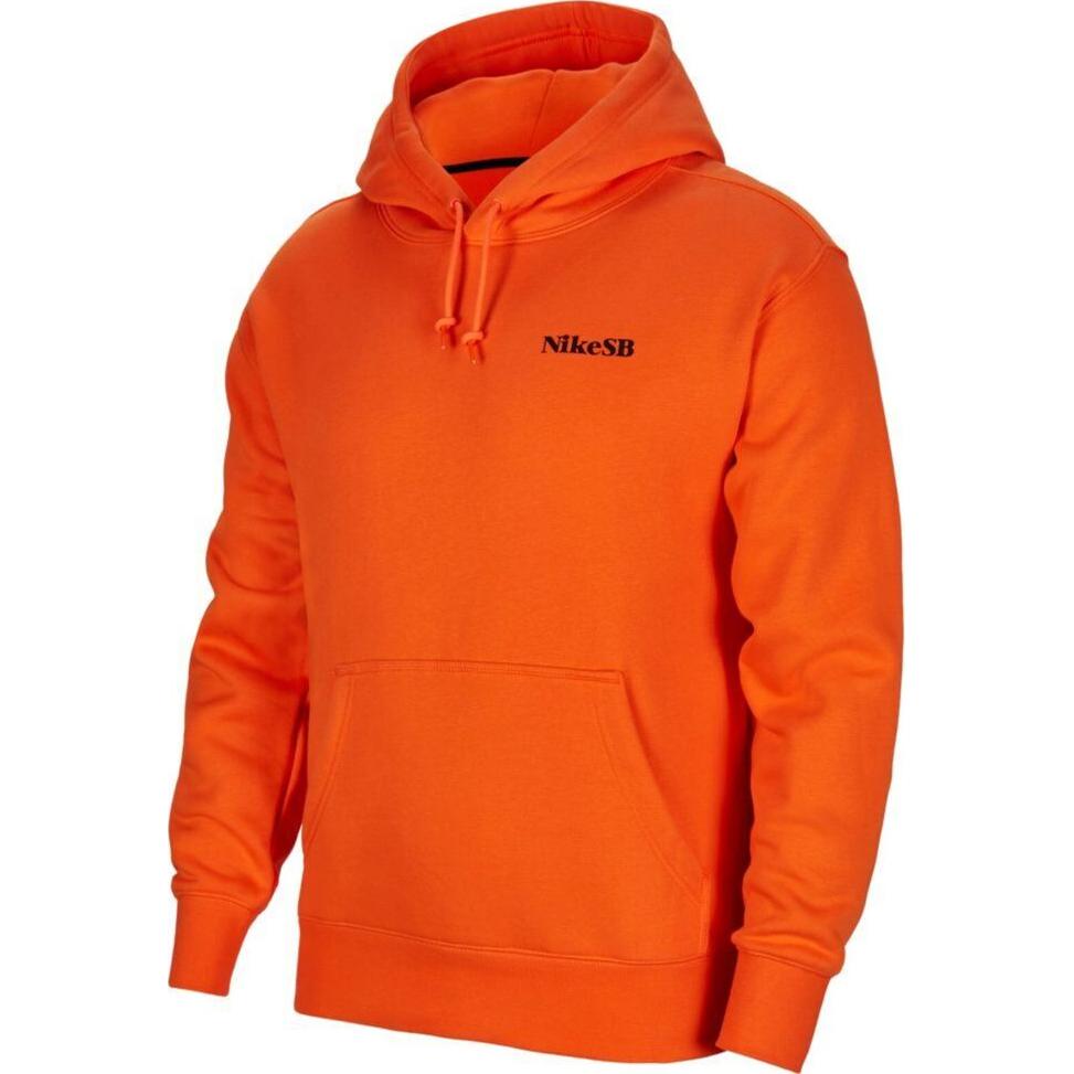 

Мужские однотонные пуловеры с капюшоном и длинными рукавами Nike, темно-оранжевый цвет DA4256-800 L