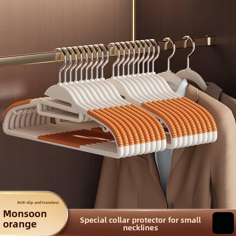 Durable Plastic Clothes Holders With Thickened Edges And Antislip Surface For Home Wardrobe