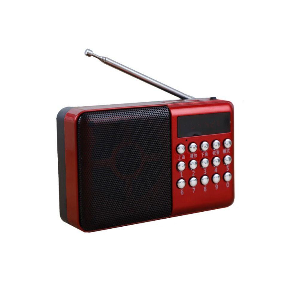 MicroSD Card Slot Music Player Rechargeable FM Radio Multifunctional MP3 Radio  Home Entertainment