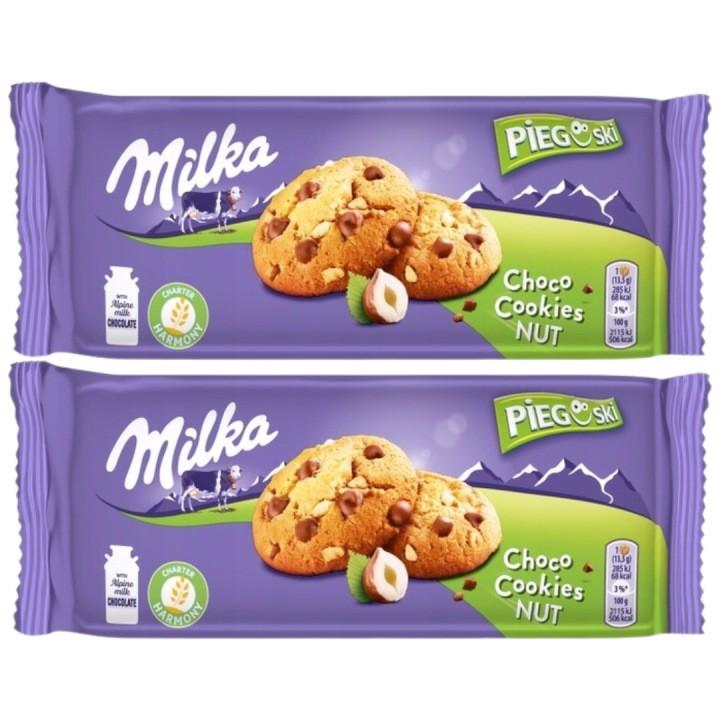Milka Pieguski Biscotti Cioccolato e Nocciole, 2 x 135g