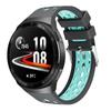 Two-Color Round Hole Silicone Watch Band Mesh Strap For  Watch GT 2E