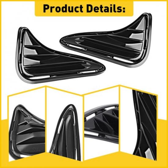 Fog Light Cover Set For 2017-2019 Toyota Corolla Front Driver and Passenger Side