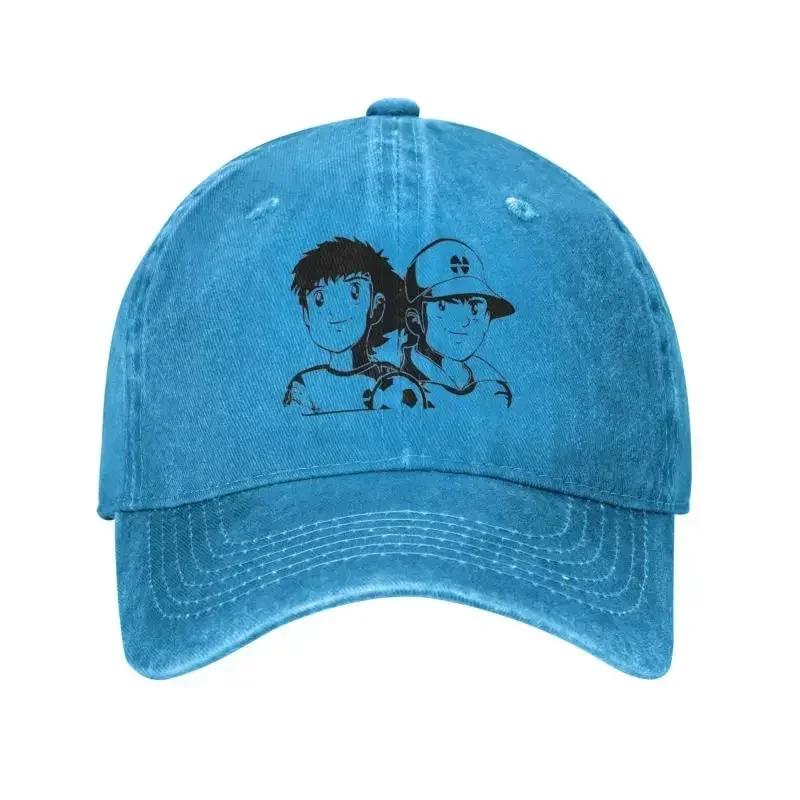 Punk Genzo Kapitan Tsubasa Anime Piłka Nożna Bawełniana Czapka Baseballowa Mężczyźni Kobiety Regulowana Czapka Dad Outdoor