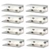 8Pcs Square Glass Clamp Frameless Glass Shelf Bracket Holder Easy To Use X3UC