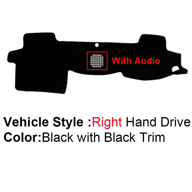 2 Layer Car Dashboard Cover Carpet For Toyota Land Cruiser 200 J200 2008 - LHD RHD Rug Pad Carpet Dashmat Protector