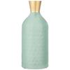 Flower Vase with Rust-Resistant Coating | Stylish and Easy-to-Clean Finish | Compact Design for Modern Décor | Bottle Vase - Aqua