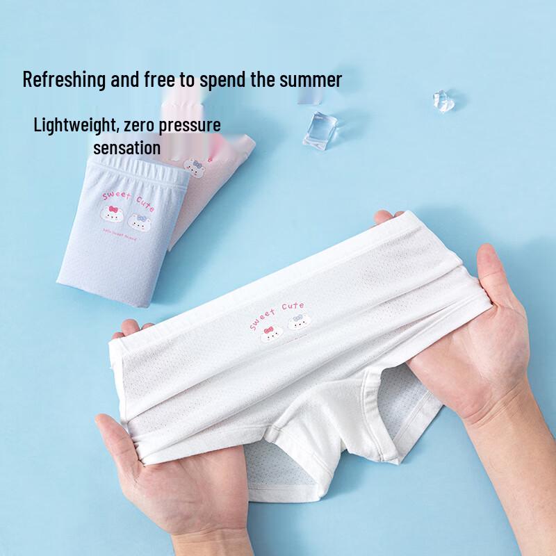 Girls' 7A Antibacterial Boxer Briefs 3-Pack