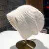 Big Head Circumference Knitted Wool Hat Winter Hat Women's Ear Protection Warm Headgear Fashion Versatile Stacking Hat