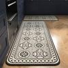 Diatomite Kitchen Mat with Oil-Proof Surface, Anti-Slip Bathroom Rug for Wet Floors - 50x80cm to 60x180cm Retro Patterns