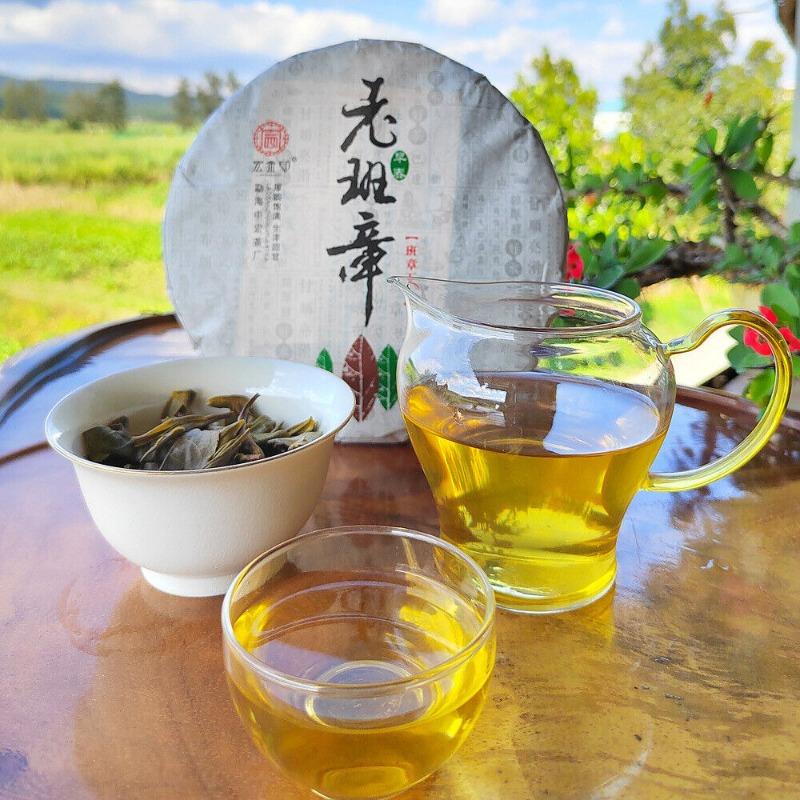 357g Ming Qian Ancient Tree Frühlingstee Pu'er Rohtee Siebensamen-Kuchentee
