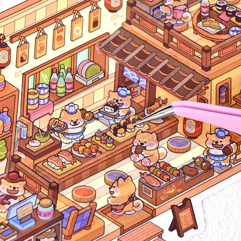 Senyou 6.0 RV 2.5D Miniature Scene Landscaping DIY Sticker