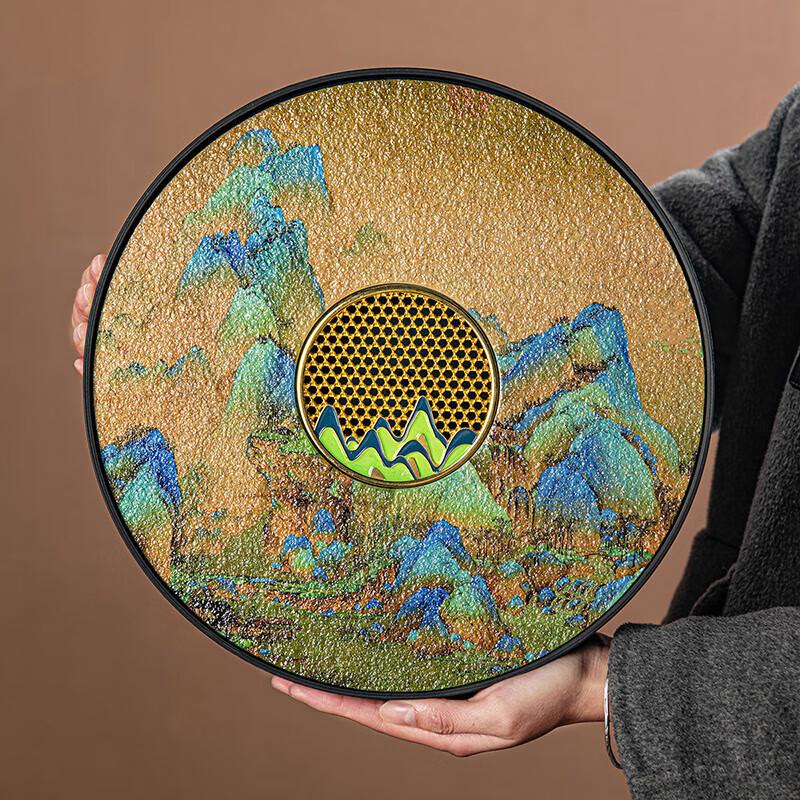 Qixuanyuan Melamine Tea Tray with Drainage & Storage