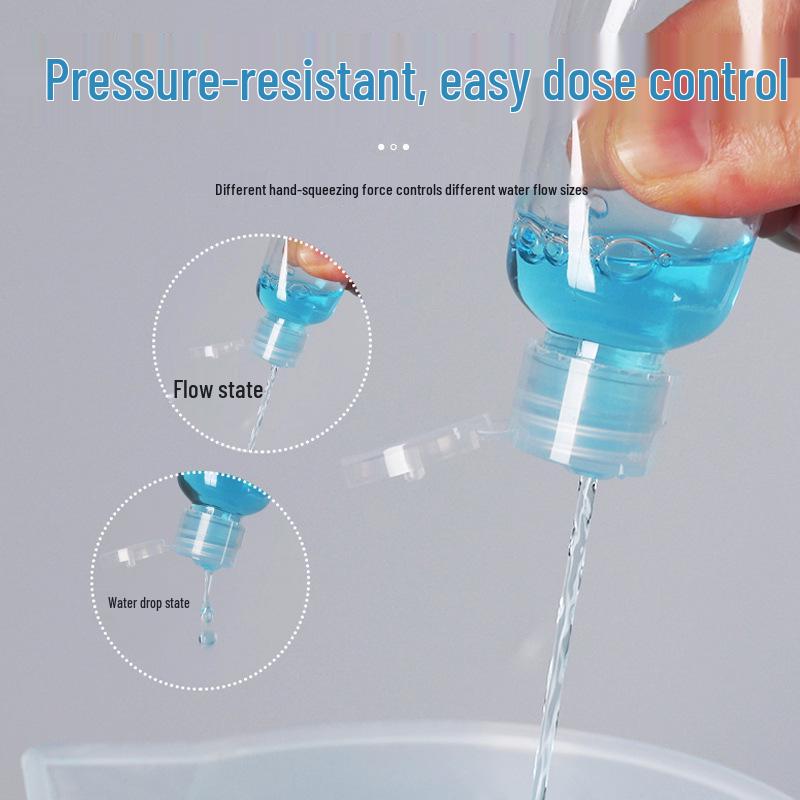 Butterfly Cap Transparent Squeeze Travel Bottles - Available in 150/250/300/500ml