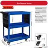 Heavy-Duty Three-Layer Mobile Tool Cart for Auto Repairs