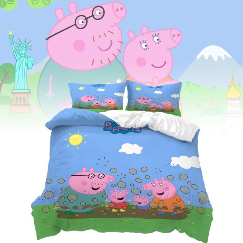 High Definition Digital Print 3 Piece Bedding Set For Us Size Bed Sheet