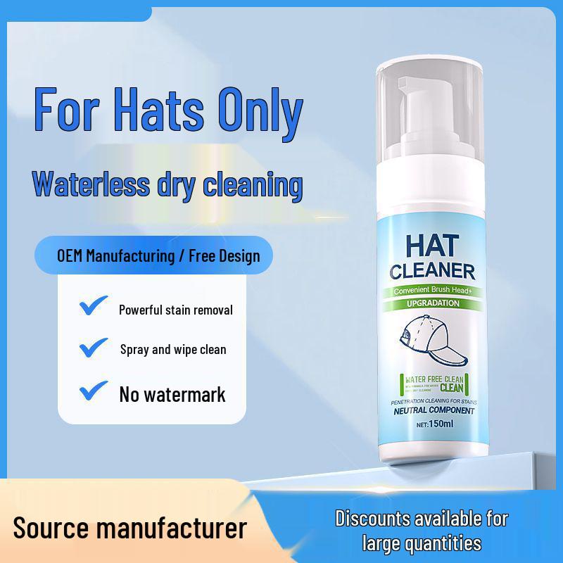Waterless Hat Cleaner for Baseball Caps & Fisherman Hats - Removes Sweat and Stains