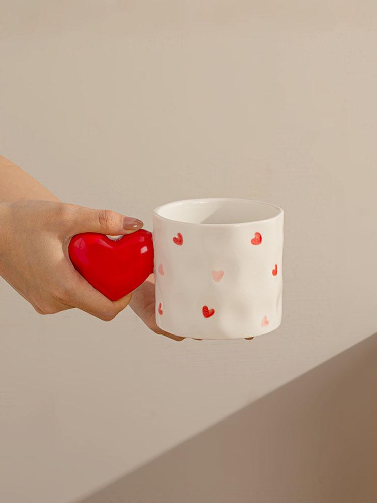Nordic Heart Mug - Cute and Stylish Milk Coffee Cup for Home