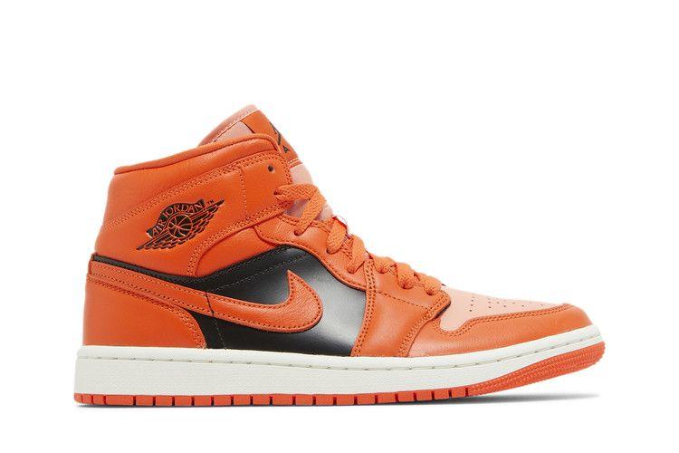 Jordan 1 Mid SE Rush Orange Crimson Bliss (Women's)