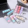LED Keyboard Fidget Toys Keychain 4 Keys Keyboard Decompression Toys Mechanical Keyboard Clicker for Adult Gifts Stress Relief