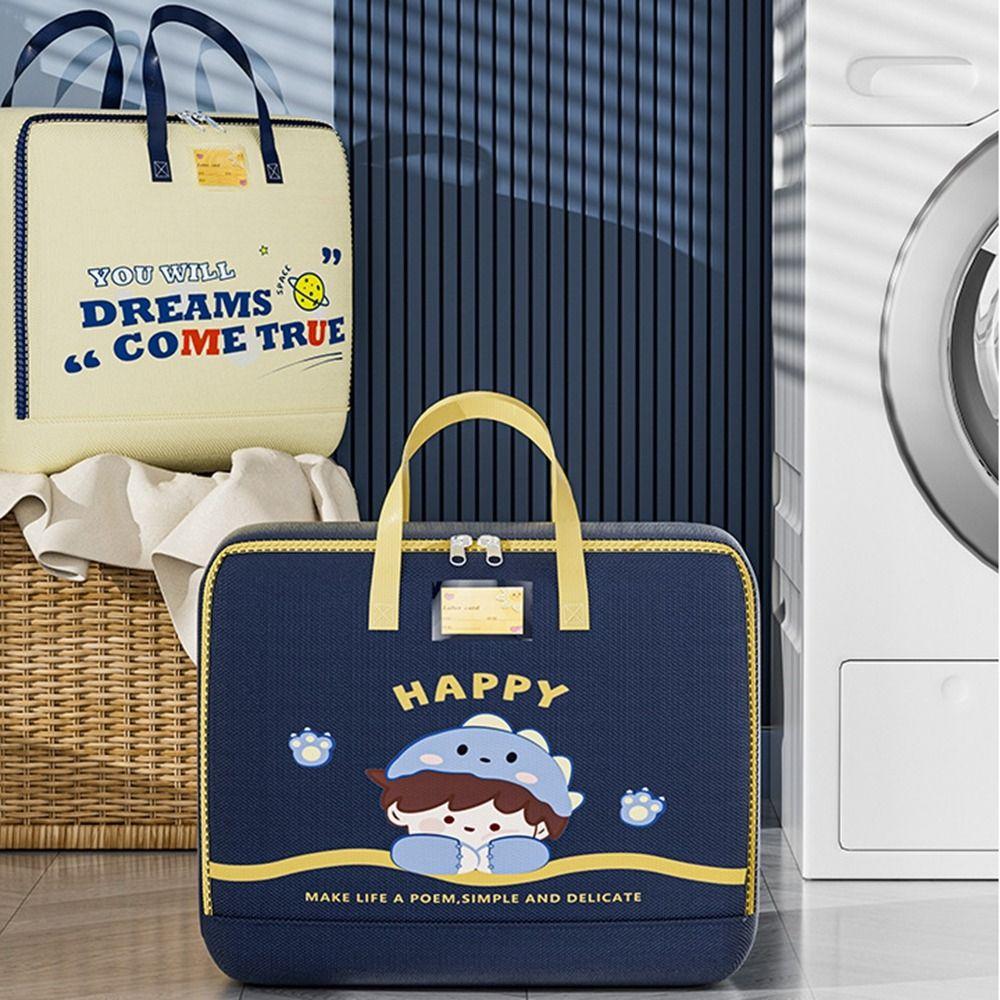 

Zipper Kindergarten Quilt Storage Bag Cartoon Children Quilt Finishing Bag Clothes