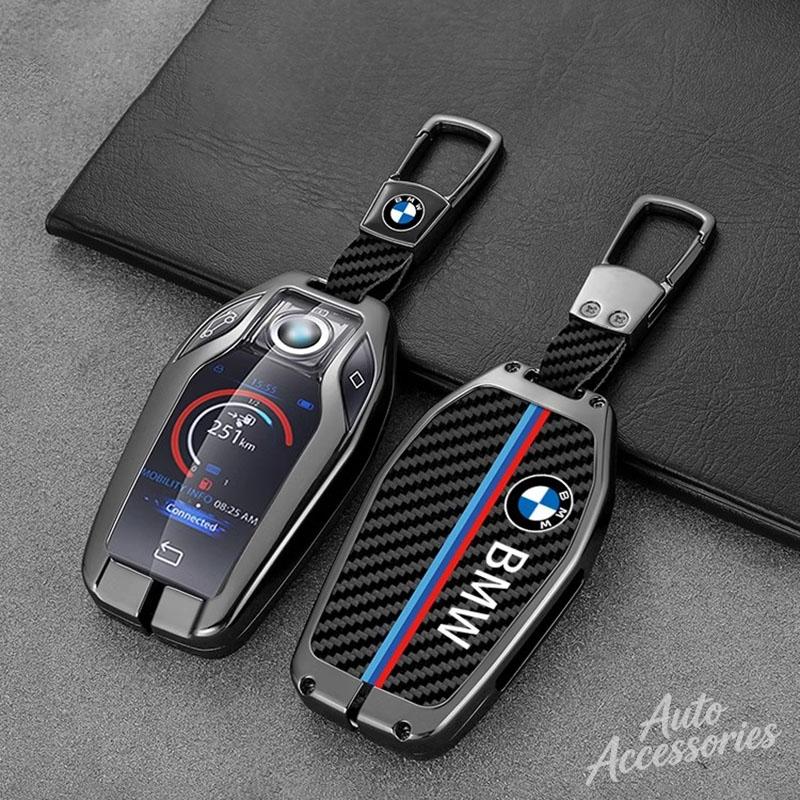 Car Key Case Cover Bag Keychain Accesories For Bmw 1 3 5 7 Series X1 X3 X5 X6 X7 F30 G20 F34 F31 G30 G01 F15 G05 I3 M4 Series