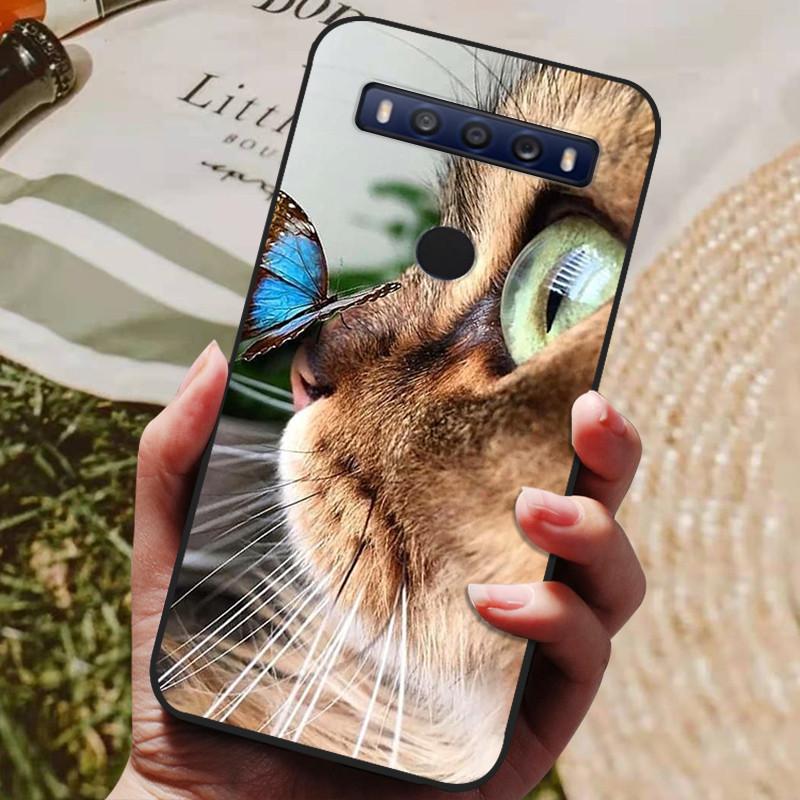 For TCL 10 SE Case Black TPU Silicon Shell For TCL 10SE Phone Cover Tcl 10se Cases T766H T766J T766U T766A Fundas Bumper Marble