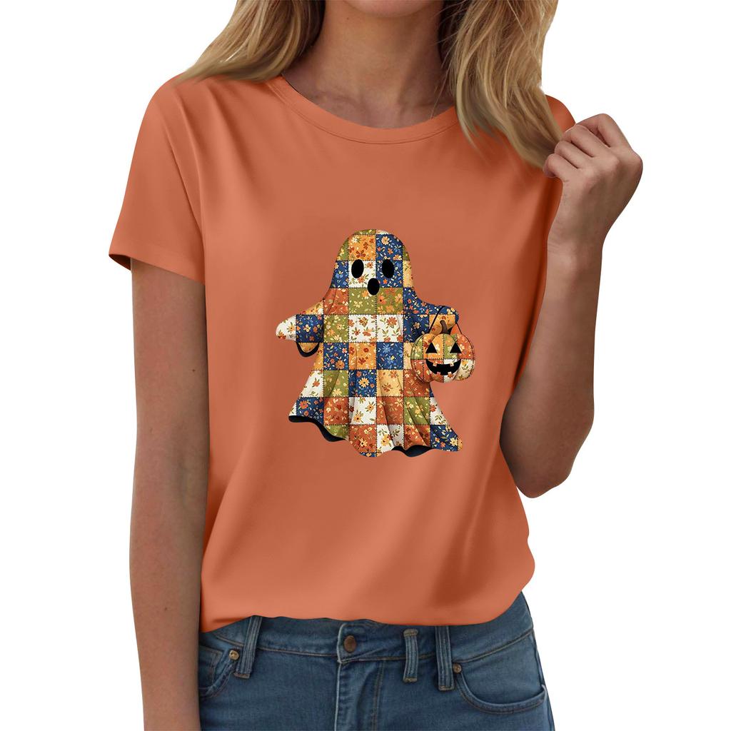 Women's T-shirts, Women's Short-sleeved Tops, Summer Fashion Round Neck Casual Stylish Shirts, Tunic Tops