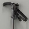BUNDOK Trekkingstocksystem 3 Schwarz (BD-464BK) mit Teleskop-T-Griff und Anti-Shock