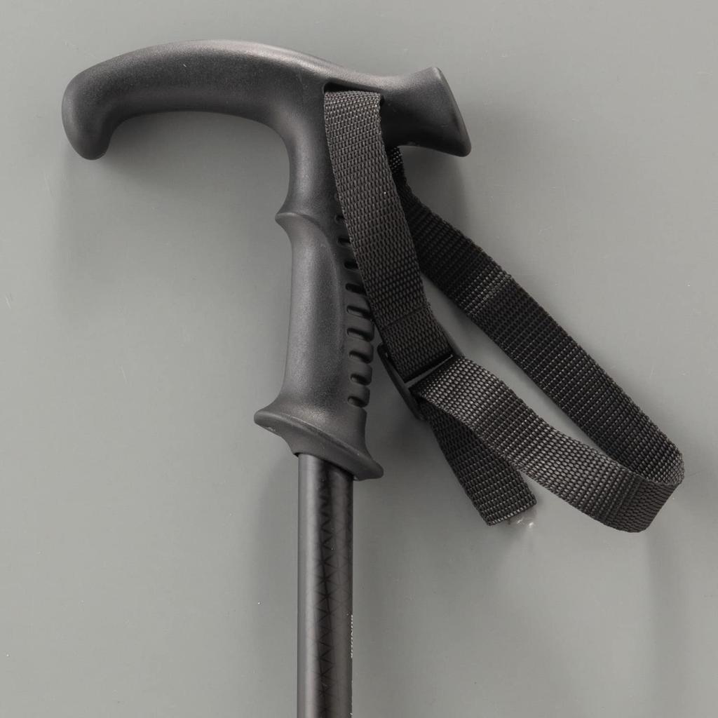 BUNDOK Trekking Pole System 3 Black (BD-464BK) with Telescoping T-Grip and Anti-Shock