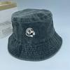 Large Retro Brim Fisherman Cap Sun Hat With Waterwashed Cotton For Use Outdoor