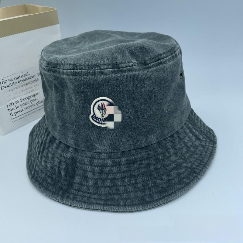 Retro Brim Large Fisherman Cap Sun Hat With Waterwashed Cotton For Outdoor Use