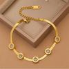 Fashion Cross-Border Hot Titanium Steel Bracelet Korean Style Fashion All-Match Elegant Titanium Steel No Fading Bracelet Women's Bracelet
