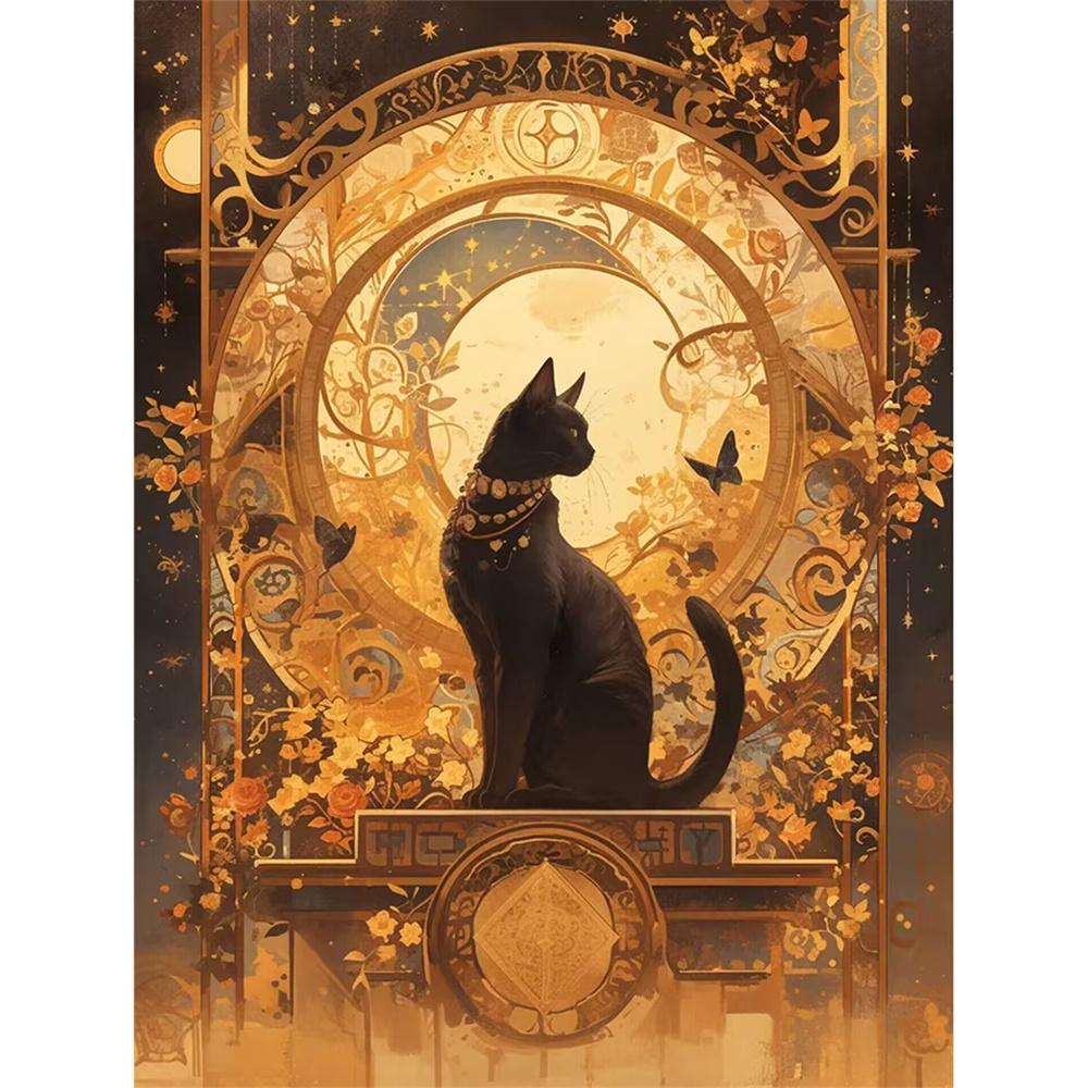 Resin 2026 New 5D Diy Diamond Painting Animal Cat Full Square Round Mosaic Flower Complete Kit Art Wall Decor Gift