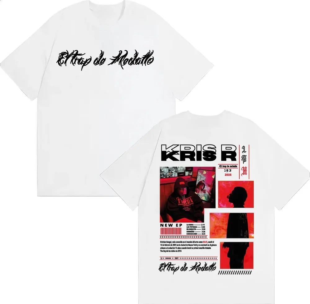Rapper Kris R Trap De Medallo 2026 Tour Graphic Tshirts Men Women Fashion Hip Hop Retro T Shirt Cotton Casual Oversized Tshirt