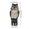 Owl Garden Ornament Textured Resin Sculpture Carved Texture