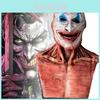 Gruselige Halloween Joker Jack Skellington Doppelschicht Latexmaske für furchterregende Kostüme