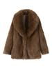 Giacca da donna in ecopelliccia Cappotto da donna in pelliccia Giacca da donna antivento e calda Stile moda Autunno e Inverno