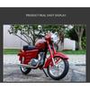 1/10 JAWA 250 Alloy Classic Retro Motorcycle Model Diecast Metal Street Motorcycle Model Simulation Sound and Light Kid Toy Gift