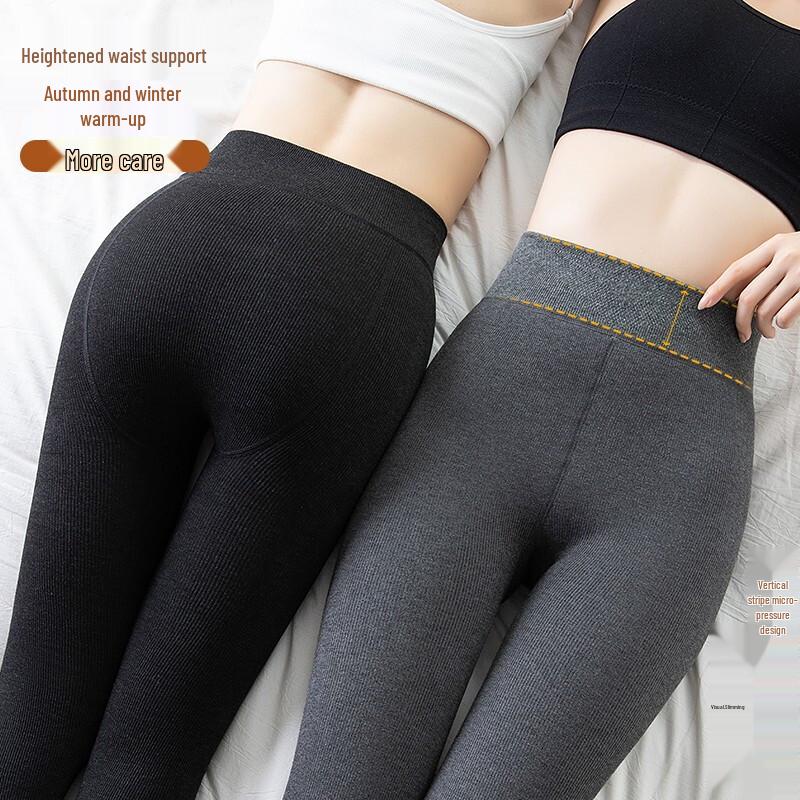 LANGSHA Women's 340g Thermal Plush Lined Leggings