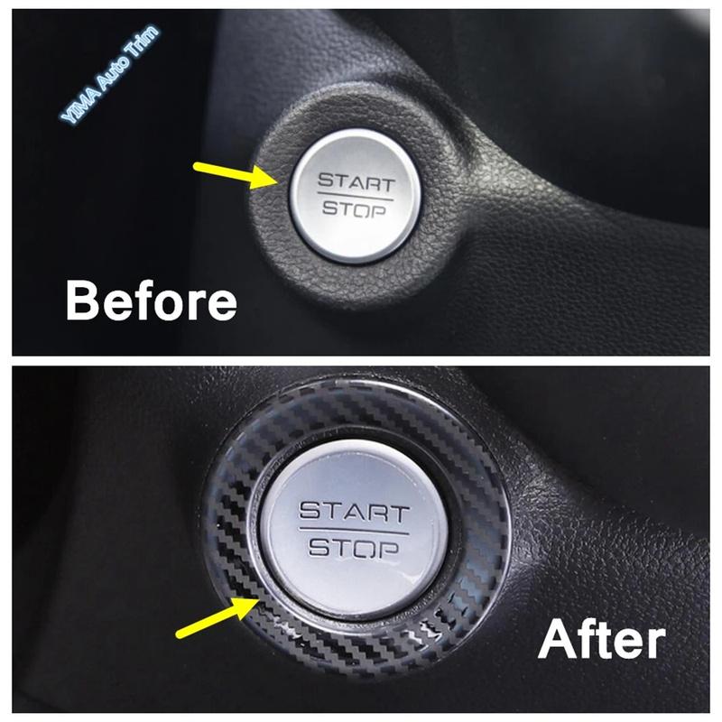 Interior Accessories For Haval Jolion -2024 Car Ignition Device One-click Start Button Decorative Ring Trim Modify Sticker
