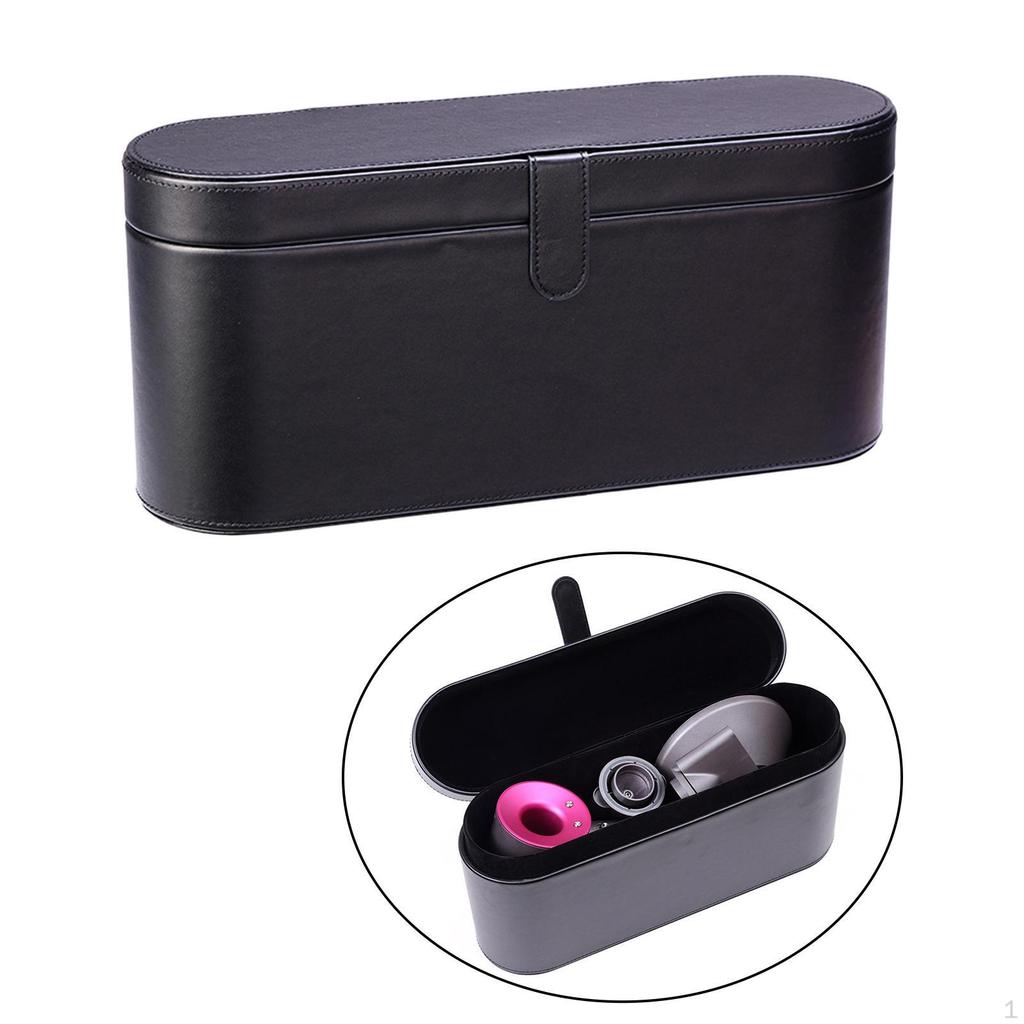 Travel Hair Dryer Storage Box Case Air Brush and Attachments, with Handle Magnetic Flip Bag Only