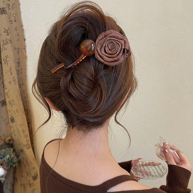 Francouzská retro perlová twist sponka do vlasů—Elegantní jednoslovný styl pro ženy
