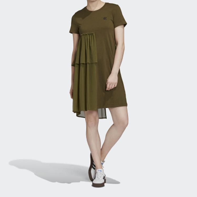 Women's Adidas Originals Short Sleeved Dress Women's Green