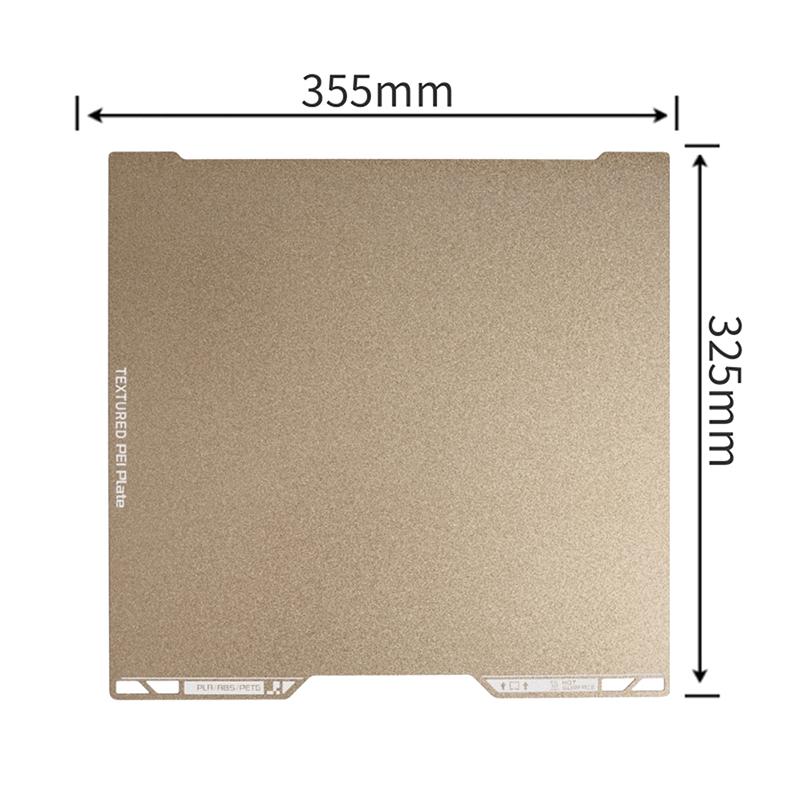 For Bambu Lab H2D Bed Plate 380X380Mm Peo Pet Pei Sheet Textured Double Sided For Bambu Lab H2D 3D Printer Heatbed Build Plate