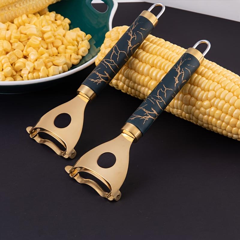 Stainless Steel Corn Stripper - Reusable Corn Peeler & Thresher, Multifunctional Kitchen Gadget for Easy Prep