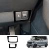 RHD ABS black For Honda N-BOX/N-BOX  2024 2025 door handle window switch trument One button start steering wheel cover