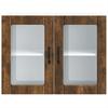Kitchen Wall Cabinet with Doors, Lucca, Smoked Oak
