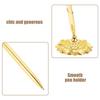 Stainless Steel Signature Pen for Office Desk Mounting Smooth Writing Experience Business Accessory Guest Book Counter Pen