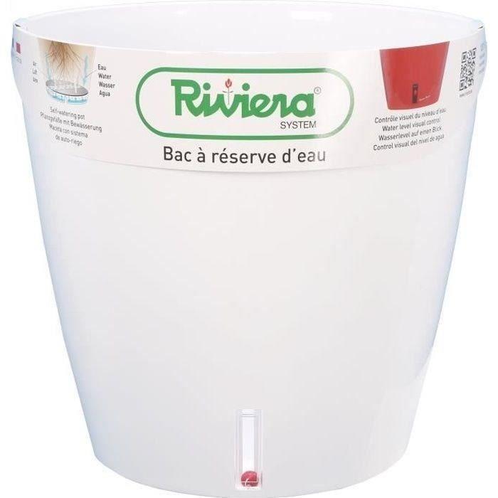 RIVIERA Water Reserve Tray - Round - Ø 36 X H 33 Cm - White